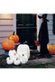 7PCS Thanksgiving White Pumpkin Decorations Various Sizes Pumpkin Decorations Artificial Pumpkins Fall Autumn Decor, Suitable for Fall Harvest, Thanksgiving Party Indoor and Outdoor Decoration - 5