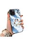 حافظة هاتف متوافقة مع هاتف iPhone 12 Pro Max مصنوعة من السيليكون بحافة صلبة وخلفية صلبة بنمط الرسوم المتحركة للزوجين