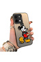 Vivo Y28 Compatible Silicone Edge Hard Back Case Mickey Patterned Couple Phone Case