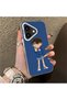 iPhone 17 Compatible Silicone Edge Hard Back Case Konan Patterned Couple Phone Case - 3