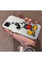 Realme C21 Compatible Silicone Edge Hard Back Case Mickey Patterned Couple Phone Case - 2