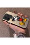 Redmi Note 14 Compatible Silicone Edge Hard Back Case Mickey Pattern Couple Phone Case - 2