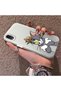 iPhone Xr Compatible Silicone Edge Hard Back Case Mouse Pattern Couple Phone Case - 2