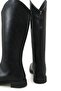 Women's Mosso Flat Sole Buckle Boots - Black-Leather - 5