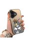 حافظة هاتف متوافقة مع iPhone 17 مصنوعة من السيليكون بحافة صلبة وخلفية صلبة بنمط الفأرة للزوجين