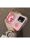 Infinix Smart 10 Compatible Silicone Edge Hard Back Case Lotso Patterned Lover Couple Phone Case - 4
