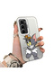Infinix Hot 60 Pro Plus Compatible Silicone Edge Hard Back Case Mouse Patterned Couple Phone Case