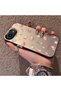 iPhone 16E Compatible Silicone Edge Hard Back Case with Floral Pattern Couple Phone Case - 2