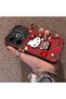 Tecno Pova 6 Compatible Silicone Edge Hard Back Case Kitty Pattern Loving Couple Phone Case - 2