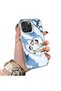 For iPhone 16 Pro Max Compatible Silicone Edge Hard Back Case Anime Patterned Couple Phone Case