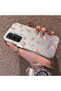 Samsung Galaxy A35 Compatible Silicone Edge Hard Back Case Floral Pattern Couple Phone Case - 2