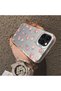 For iPhone 15 Pro Max Compatible Silicone Edge Hard Back Case Floral Pattern Couple Phone Case - 4