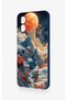 Omix X5 Compatible Red Moon Patterned Silicone Case - 4