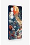Tecno Camon 40 4g Compatible Red Moon Patterned Silicone Case - 3