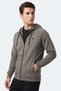 Freewill Men's Hooded Pocket Khaki Sweatshirt