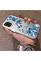 Samsung Galaxy A12/M12 Compatible Blue Turtle, Shell and Coral Pattern Cover, Shock-Absorbing Structure - 2