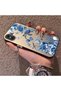 iPhone X/Xs Compatible Blue Turtle, Shell, and Coral Pattern Cover, Shock-Absorbing Structure - 2