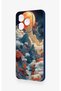 Realme C53 Compatible Red Moon Patterned Silicone Case - 4