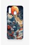 Samsung A20-A30 Compatible Red Moon Patterned Silicone Case - 2