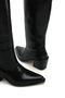 Women's Vento Low Heel Cowboy Boots - Black-Patent Leather - 5