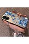 Realme C67 4g Compatible Blue Turtle, Shell and Coral Pattern Cover, Shock-Absorbing Structure - 2