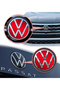 Sticker Set for Volkswagen 2021 Passat Polo Tiguan Golf Front, Rear and Steering Wheel Logo, Decorative Sticker - 3