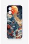 Omix X5 Compatible Red Moon Patterned Silicone Case - 2