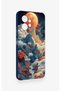 Redmi Note 12 4g Compatible Red Moon Pattern Silicone Case - 3