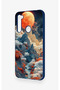 Redmi Note 8 Compatible Red Moon Patterned Silicone Case - 4
