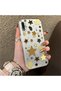 Samsung Galaxy A30/A20 Compatible Retro Coffee Tone Star Sticker Printed Case, Aesthetic Design