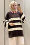 44472 - Stylish Comfortable Rayon Striped Women's Long Flowy Thin Knit Sweater - 5