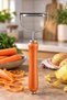Wooden Handle Y-Soyacak | | Multi-Purpose Serrated Vegetable Fruit Peeler with Wooden Handle Stainless Steel Y-Type Peeler for Potatoes Carrots Cucumbers Zucchini Apples Ergonomic Kitchen Peeling Knife Practical Sharp Peeler - 3