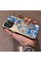 iPhone 16 Pro Compatible Blue Turtle, Shell, and Coral Pattern Cover, Shock-Absorbing Structure - 2