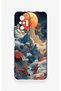 Redmi Note 10 Pro Compatible Red Moon Patterned Silicone Case - 2