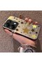 Poco M6 Pro 4g Compatible Retro Coffee Tone Star Sticker Printed Case, Aesthetic Design - 2