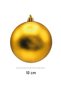 Set of 6, 10cm matte christmas tree ornaments - cute baubles - 4