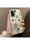 Samsung Galaxy A23 4G/5G Compatible Retro Coffee Tone Star Sticker Printed Case, Aesthetic Design