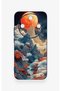 Honor Magic 8 Lite Compatible Red Moon Pattern Silicone Case - 2