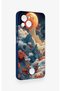 Reeder S23 Pro Max Compatible Red Moon Patterned Silicone Case - 3