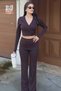 Diving Fabric Back-Tie Suit Brown - 5