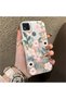 Redmi 9C/10A Compatible Pink Spring Flower and Green Leaf Pattern Phone Case, Shock Protection
