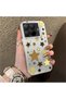 Mi 15t Pro Compatible Retro Coffee Tone Star Sticker Printed Case, Aesthetic Design