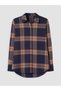 Lcw Everyday Navy Blue Plaid Women's Lumberjack Shirt - 5