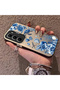 Infinix Hot 60 Pro Compatible Blue Turtle, Shell, and Coral Pattern Cover, Shock-Absorbing Structure - 2