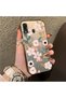 Samsung Galaxy A30/A20 Compatible Pink Spring Flower and Green Leaf Pattern Phone Case, Shock Protection