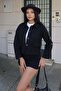 Suede Fabric Buttoned Pocket Jacket Black - 7