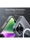 حافظة كلاسيكية مع حامل لهاتف آيفون 14 بلس، حلقة كاميرا مدمجة، متوافقة مع MagSafe، بتصميم عسكري - 8