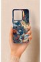 Vivo Y35 Compatible Red Moon Patterned Silicone Case