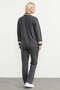 Scuba Fabric Tunic Tracksuit Set - Anthracite - 6