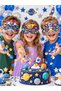 8 Pieces Space Concept Paper Party Mask Space Birthday Decoration Galaxy Astronaut Planet Elastic - 3
